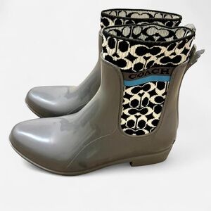Coach Rivington Rain Booties Women’s Size 8